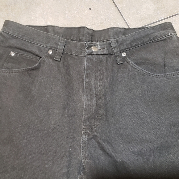 Wrangler Dark Green Straight Leg Jeans W34/L30 - Picture 2 of 7